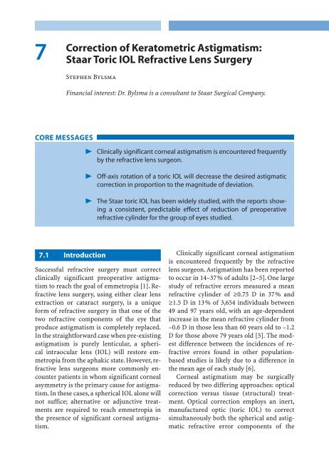 Refractive Lens Surgery