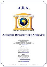 A.D.A. - Akademie der Diplomatie Afrikas