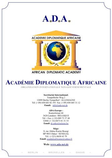 A.D.A. - Akademie der Diplomatie Afrikas