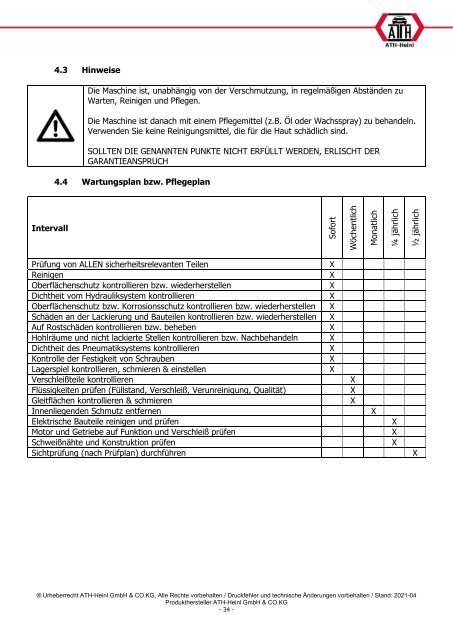 ATH-Heinl Bedienungsanleitung M72Z Plus