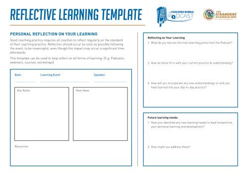 Reflect On Learning