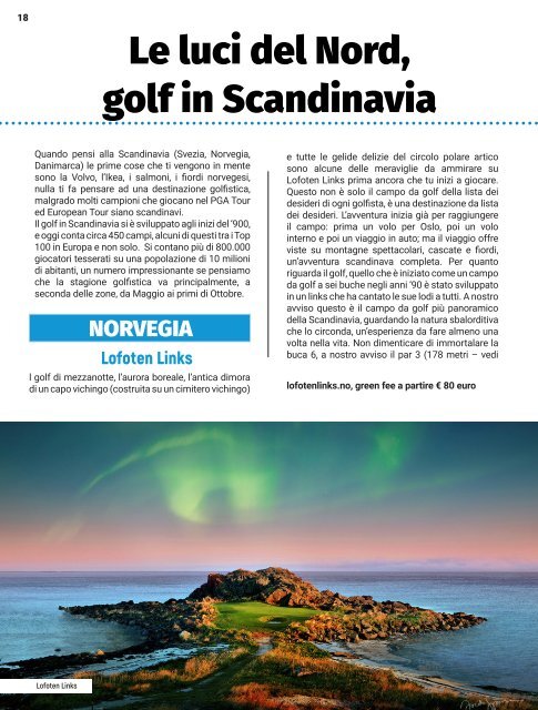 Viaggi di Golf - Maggio 2020