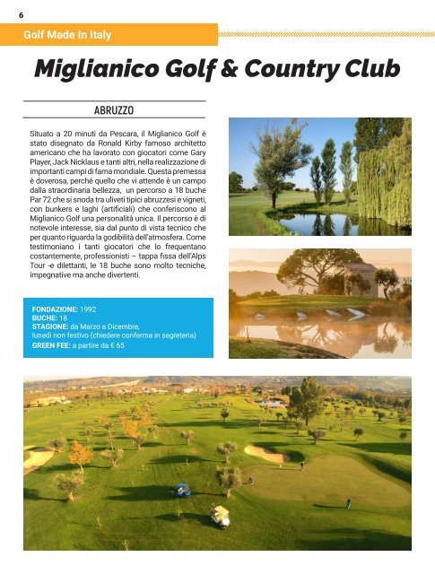 Viaggi di Golf - Maggio 2020