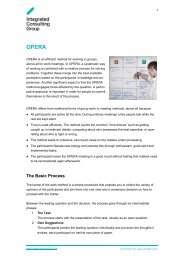 opera - ICG Integrated Consulting Group