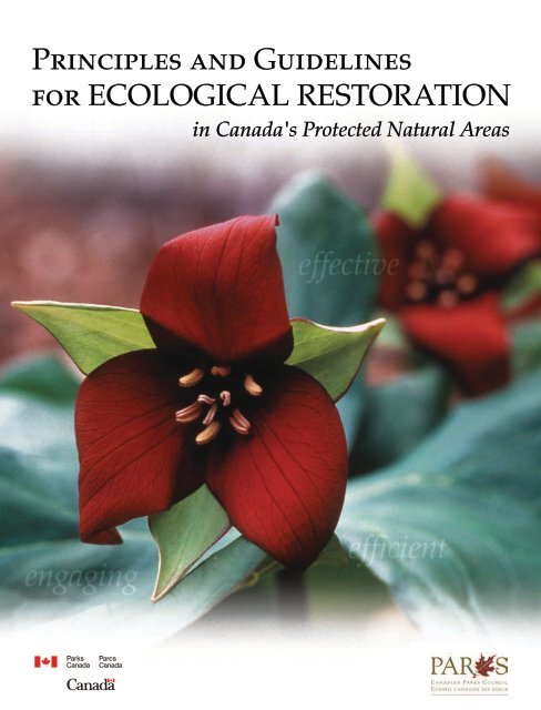 Principles and Guidelines for Ecological Restoration ... - Parcs Canada