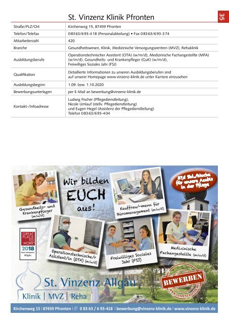 Ausbildungsmagazin 2020