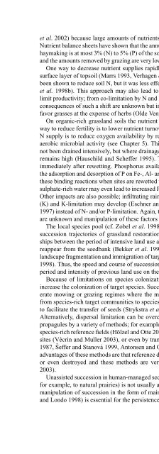 Linking Restoration and Ecological Succession (Springer ... - Inecol