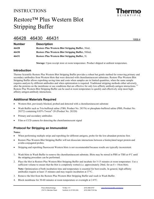 Plus Western Blot Stripping Buffer