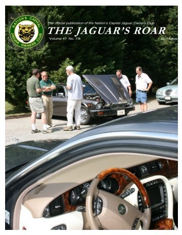 THE JAGUAR'S ROAR - The Nation's Capital Jaguar Owners Club