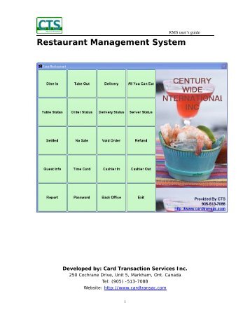 Restaurant Management System - EasyPOS