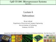 Subroutine - Stevens Institute of Technology