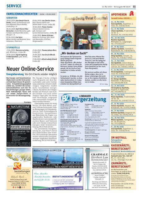 16.05.2020 Lindauer Bürgerzeitung