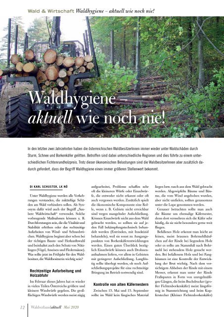 Waldverband Aktuell - Ausgabe 2020-02