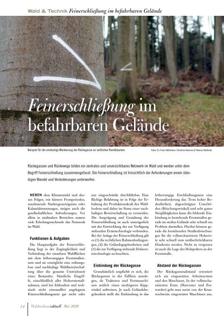 Waldverband Aktuell - Ausgabe 2020-02