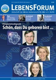 ALfA e.V. Magazin – LebensForum | 95 3/2010