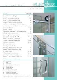 product list - Euroglass