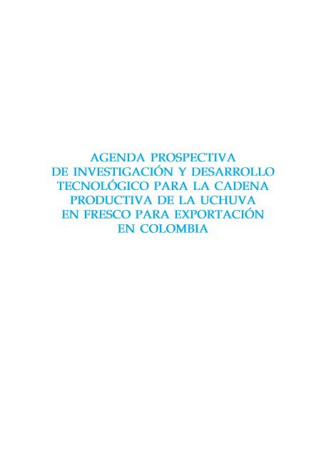 agenda prospectiva de investigación y desarrollo tecnológico para