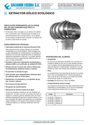 tec CA06081-85-Sombrerete eól... - El blog del instalador