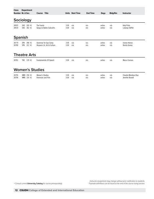 CSUDH Summer Sessions 2020 Bulletin