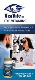 VisiVite Eye Vitamins Consumer Brochure - 24 pp