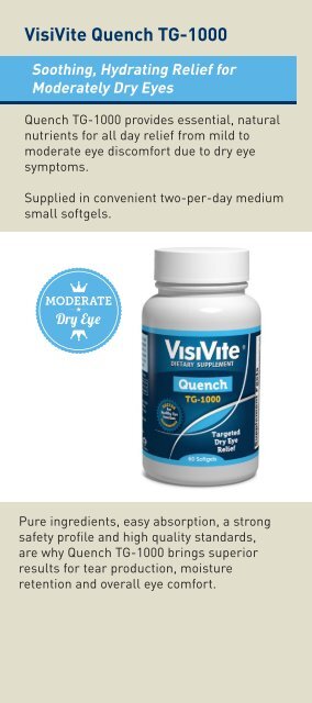 VisiVite Eye Vitamins Consumer Brochure - 24 pp