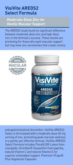 VisiVite Eye Vitamins Consumer Brochure - 24 pp