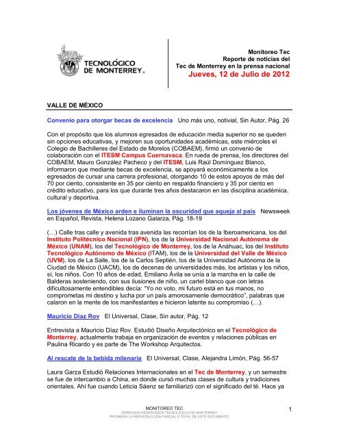 Jul 12, 2012 3:12:00 PM - Tecnológico de Monterrey
