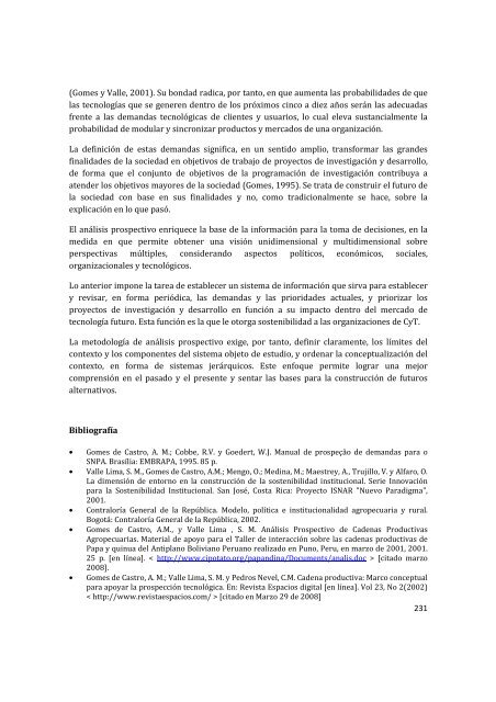 agenda prospectiva de investigación y desarrollo tecnológico