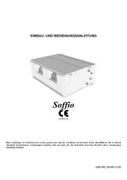 EINBAU- UND BEDIENUNGSANLEITUNG Soffio