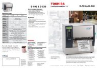 B-SX6 & B-SX8 B-SX6 & B-SX8 - Toshiba Tec