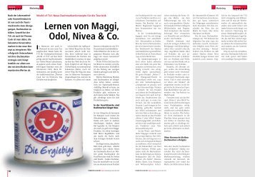 Lernen von Maggi, Odol, Nivea & Co. - Dr. Dingler Consulting GmbH