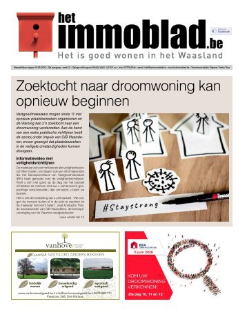 Het Immoblad van 19 mei 2020