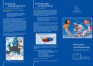 EU-Fördermittel für Brandenburg - Brandenburg, Europa und die ...