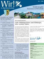 in Bad Reichenhall Sonderausgabe Tourismus & Wirtschaft