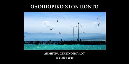 ΟΔΟΙΠΟΡΙΚΟ ΣΤΟΝ ΠΟΝΤΟ