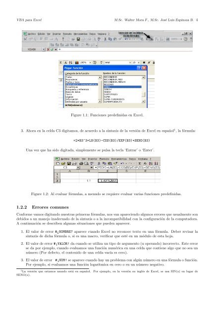 Programación Visual Basic (VBA) para Excel y Análisis ... - TEC-Digital