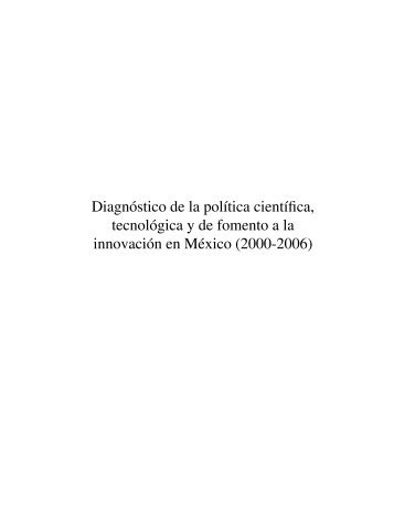 DIAGNOSTICO DE LA POLITICA CIENTÍFICA - Foro Consultivo