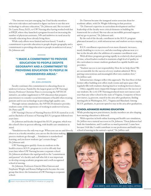 GW Nursing Magazine Spring 2020