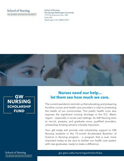 GW Nursing Magazine Spring 2020