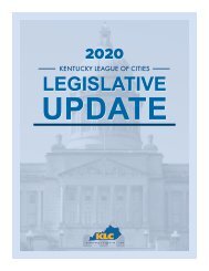 KLC 2020 Legislative Update 