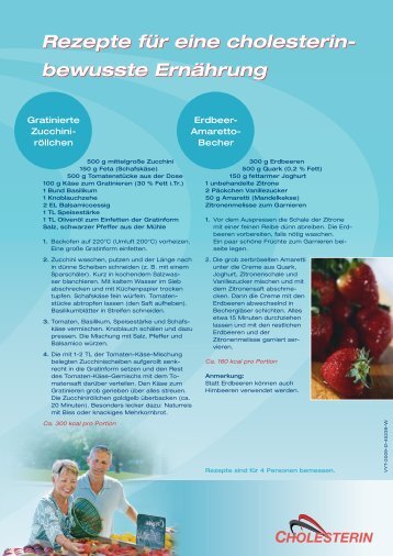 Rezepte für eine cholesterin- bewusste Ernährung - docvadis