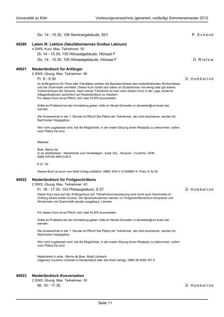 mathematisch-naturwissenschaftliche fakultät - koost - Universität zu ...