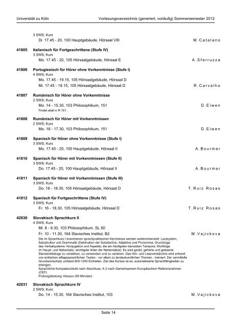 mathematisch-naturwissenschaftliche fakultät - koost - Universität zu ...