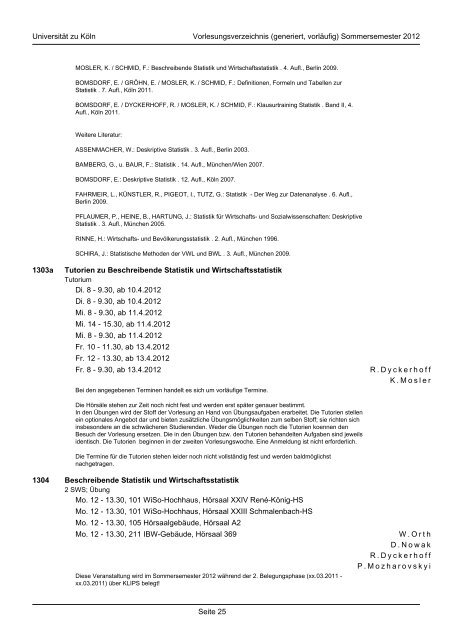 mathematisch-naturwissenschaftliche fakultät - koost - Universität zu ...