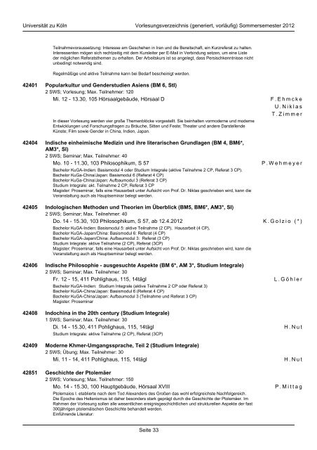 mathematisch-naturwissenschaftliche fakultät - koost - Universität zu ...