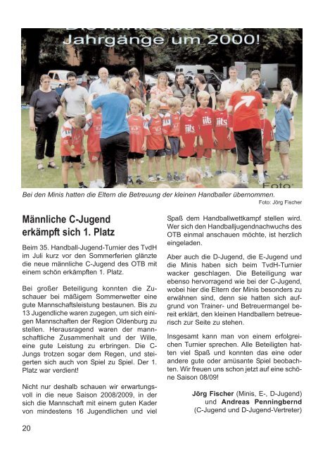 OTB-Mitteilungen 03/2008 - Oldenburger Turnerbund