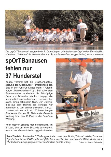 OTB-Mitteilungen 03/2008 - Oldenburger Turnerbund