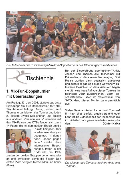 OTB-Mitteilungen 03/2008 - Oldenburger Turnerbund