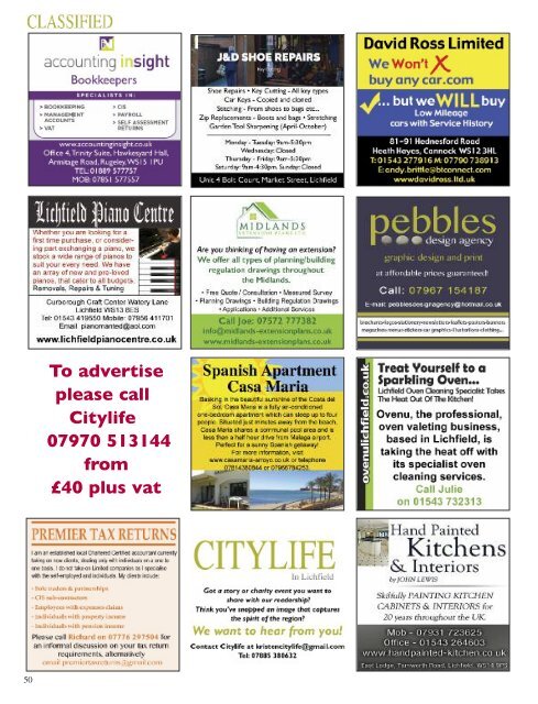 Citylife in Lichfield February 2020