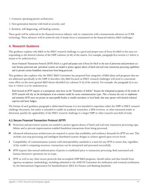 Banking and Finance Sector-Specific Plan - U.S. Department of ...